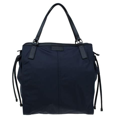 dark navy blue burberry tote bag|burberry black nylon tote bag.